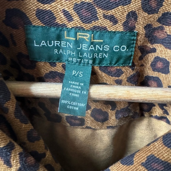Ralph Lauren Leopard Print denim jacket - Picture 3 of 4
